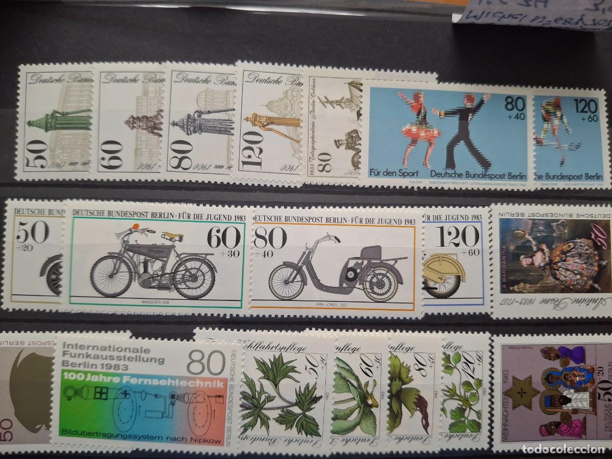 Francobolli: HB1442 Sellos ALEMANIA BERLIN a&ntilde;o 1983 MICHEL 689/707** en NUEVO v.c. 34 &euro;