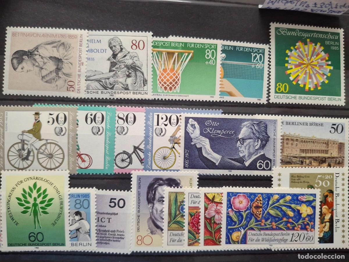 Timbres: HB1444 Sellos ALEMANIA BERLIN a&ntilde;o 1985 MICHEL 730/749** en NUEVO v.c. 37 &euro;