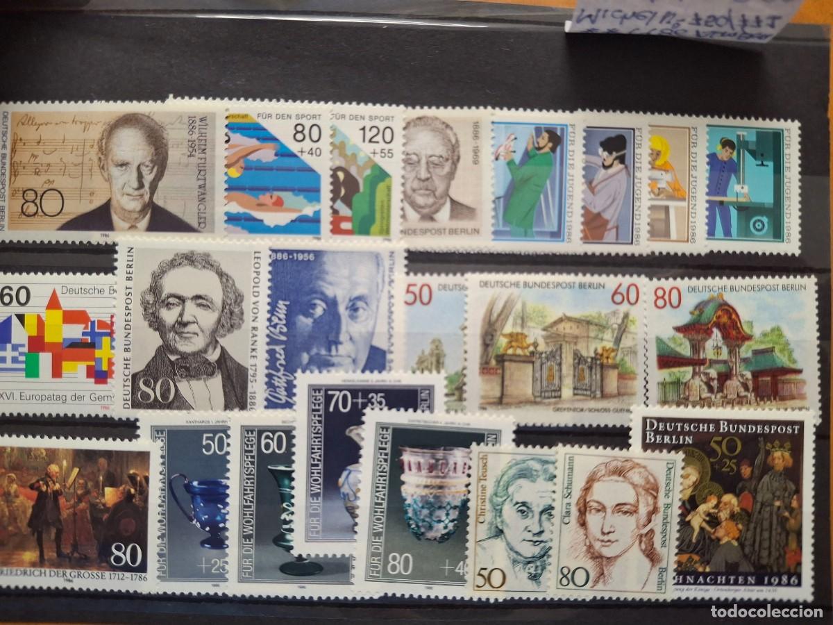 Timbres: HB1445 Sellos ALEMANIA BERLIN a&ntilde;o 1986 MICHEL 750/771** en NUEVO v.c. 41 &euro;