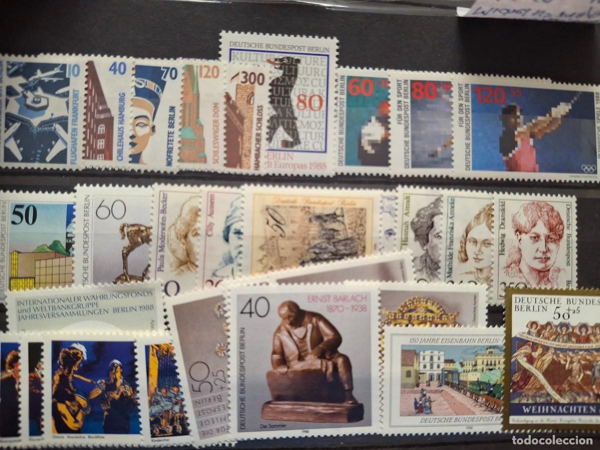 Timbres: HB1447 Sellos ALEMANIA BERLIN a&ntilde;o 1988 MICHEL 798/829** en NUEVO v.c. 68 &euro;