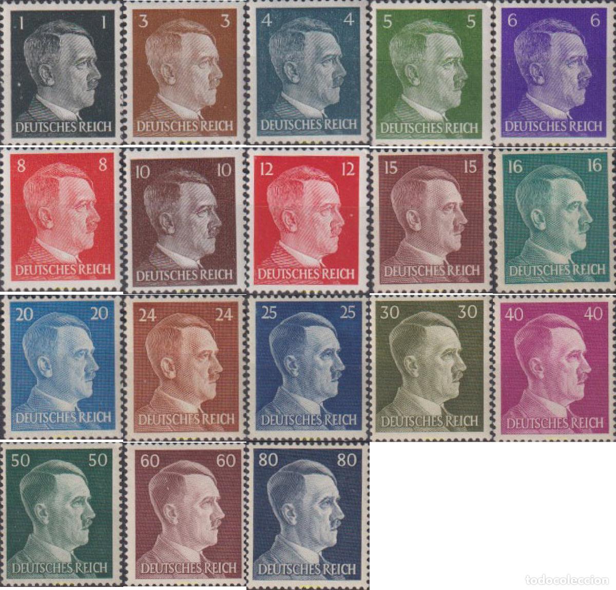 Stamps: 796561 HINGED ALEMANIA 1941 ADOLF HITLER