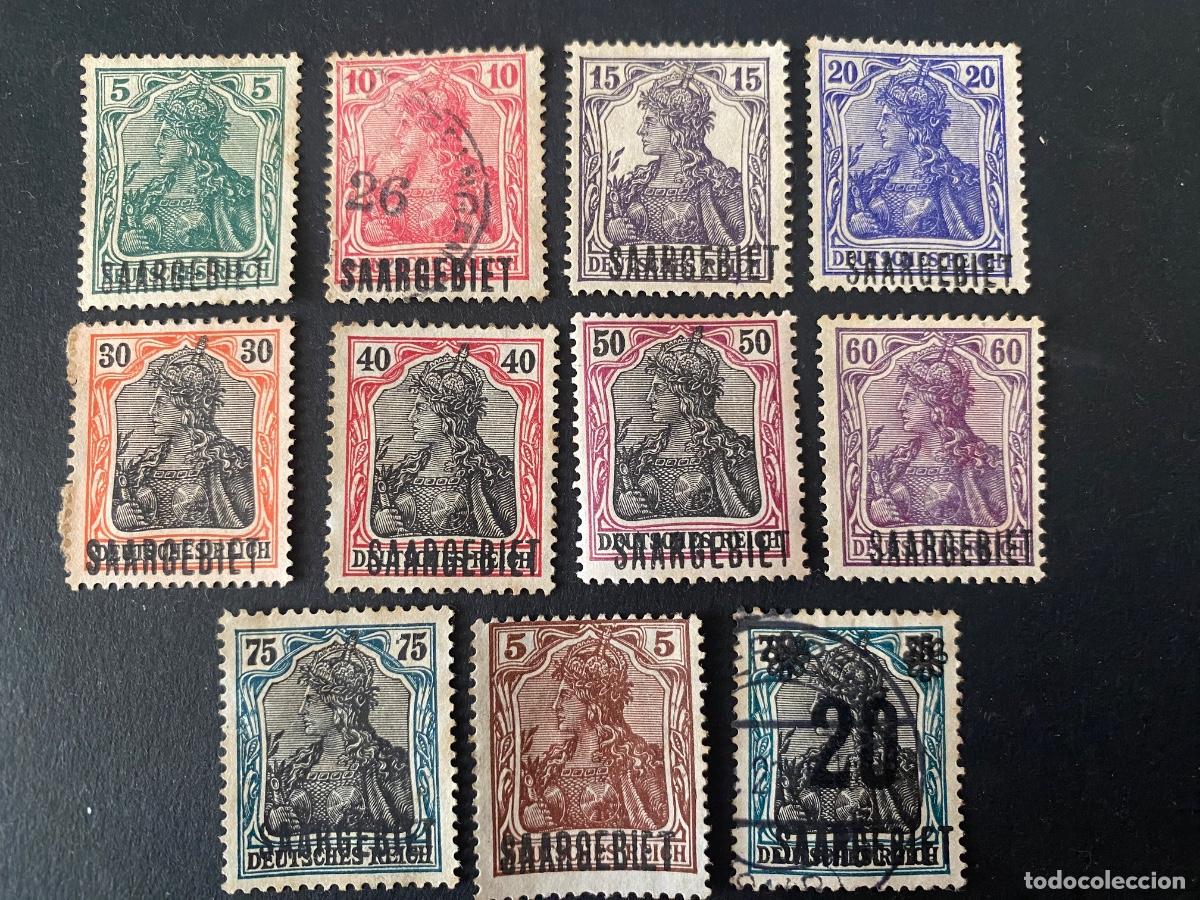 Francobolli: Alemania, Saargebiets sellos antiguos