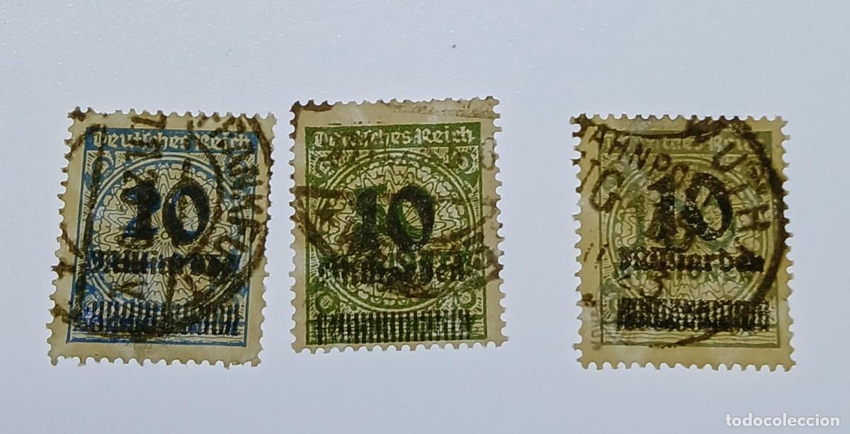Timbres: Alemania 1923 M235-237 A Firmado InflaBerlin