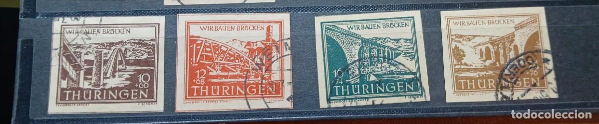 Francobolli: 1946 zona Rusa Th&uuml;ringen M112-115