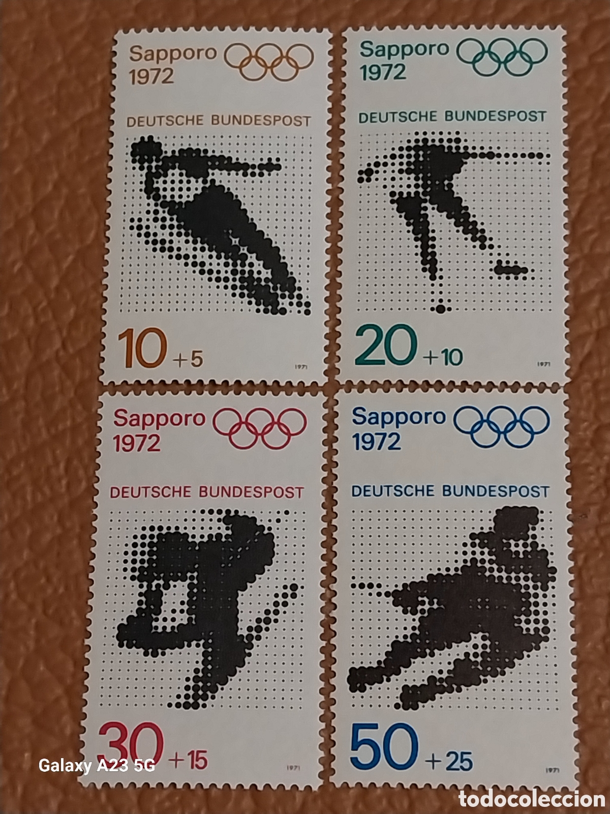 Stamps: Serie Completa Alemania 1971 JJOO Sapporo 1972 MNH Cat Michel 702/705 Nuevos