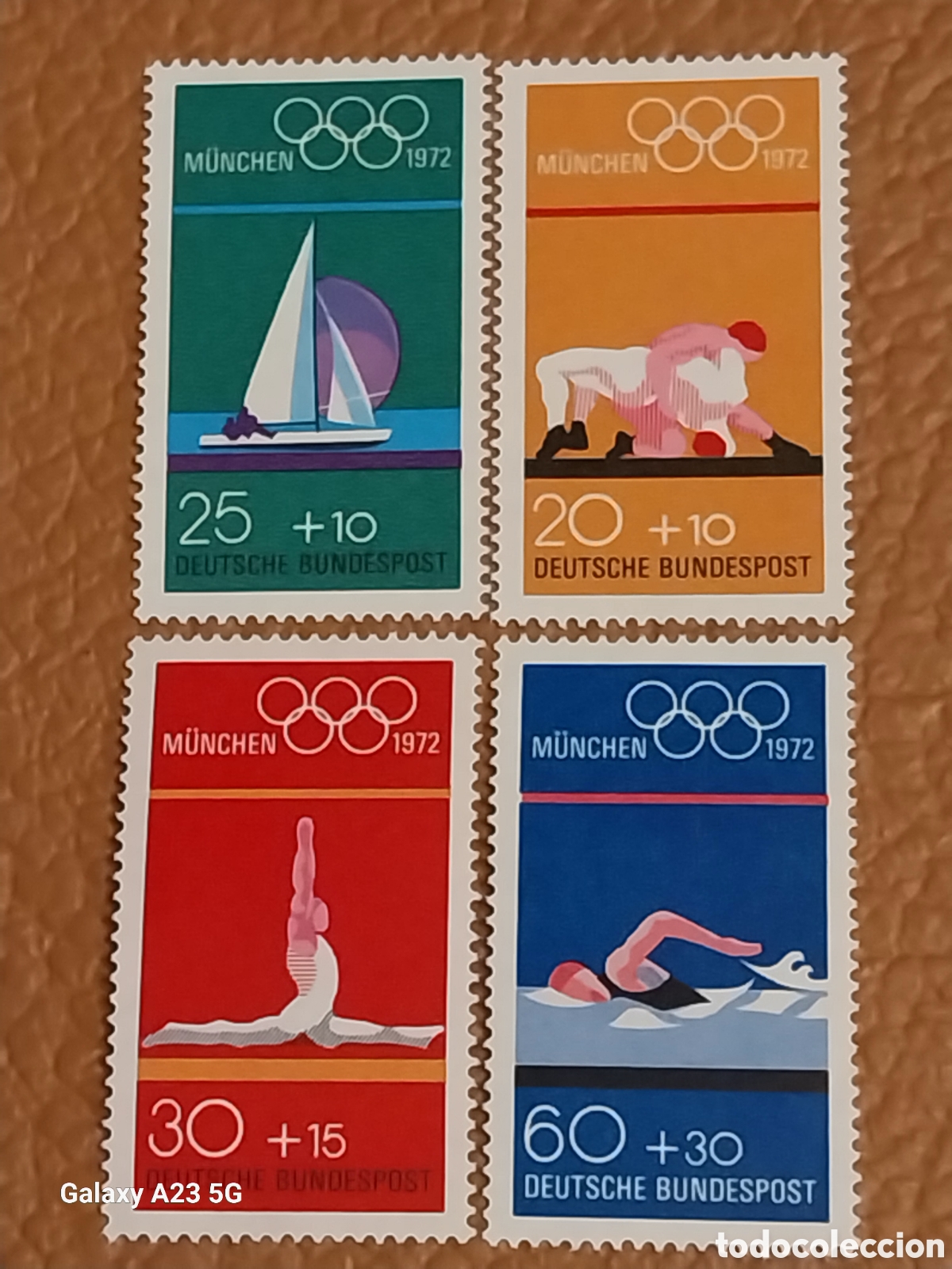 Sellos: Serie Completa Alemania 1972 JJOO Munich MNH Cat Michel 711/714 Nuevos