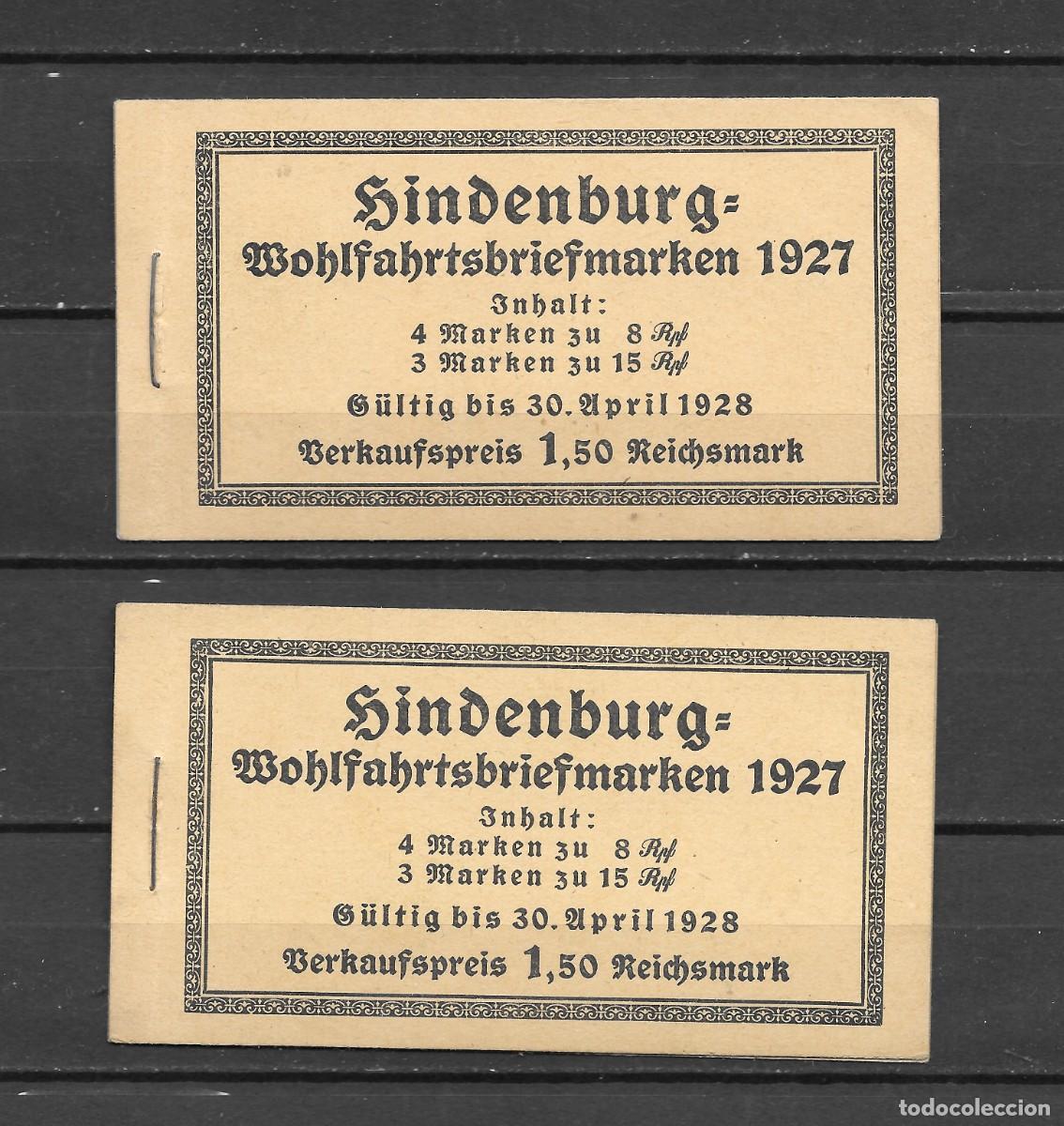 Timbres: ALEMANIA 1927.- MH 24.1 A/B MNH**
