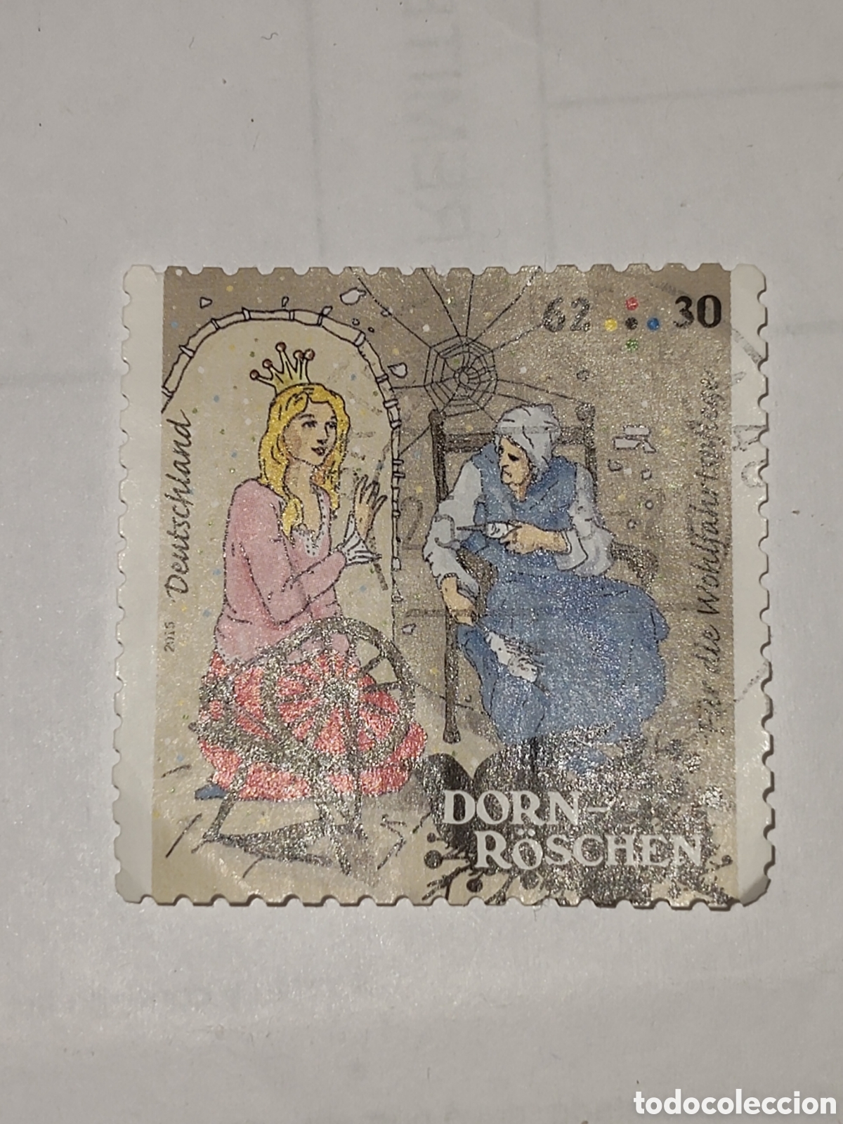 Timbres: Sello de Alemania Federal La bella durmiente de los hermanos Grimm 2015