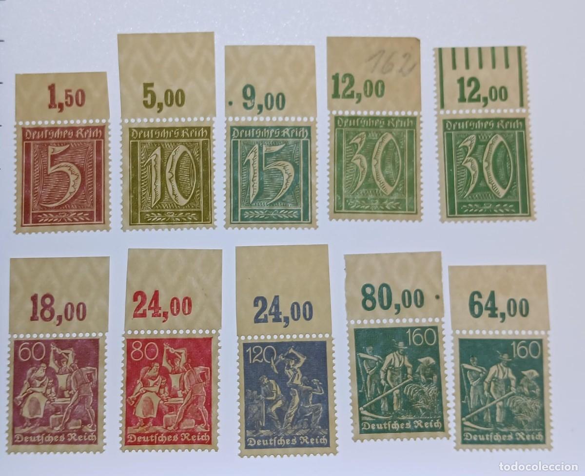 Stamps: Alemania 1921 Serie WZ1 MNH OR W/P