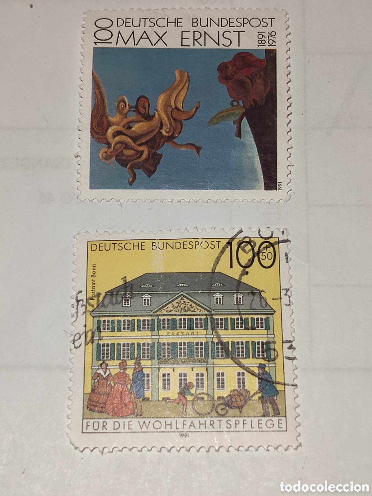 Timbres: 2 sellos de Alemania Federal tem&aacute;ticas diferentes
