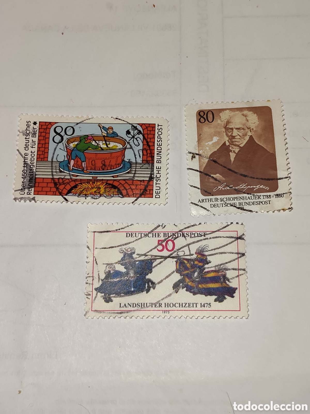 Timbres: 3 sellos de Alemania Federal tem&aacute;ticas diferentes