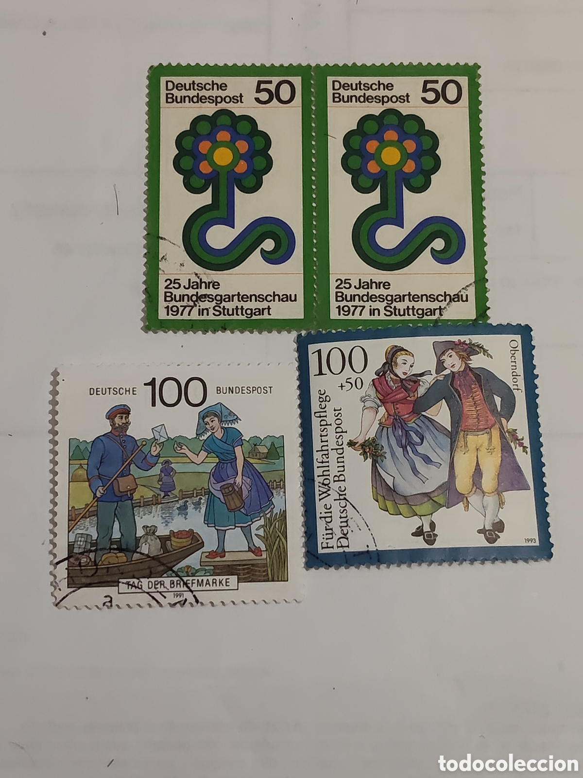 Timbres: 4 sellos de Alemania Federal tem&aacute;ticas diferentes