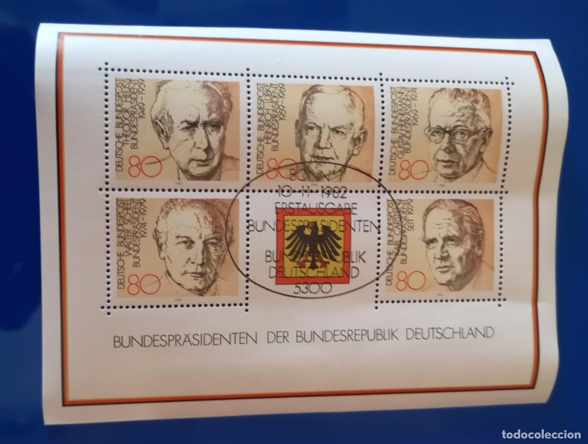 Stamps: ALEMANIA 1982 PRESIDENTES DE LA REPUBLICA FEDERAL ALEMANA HB MATASELLO