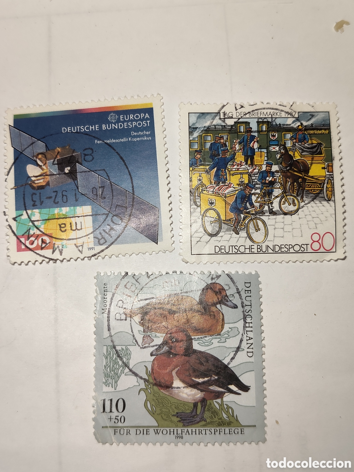 Selos: 3 sellos de Alemania Federal tem&aacute;ticas diferentes