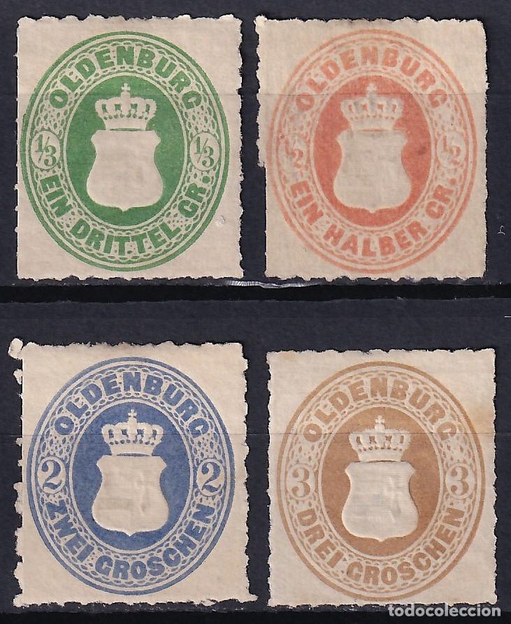 Timbres: Oldenburg, 1864 distintos valores. (*)