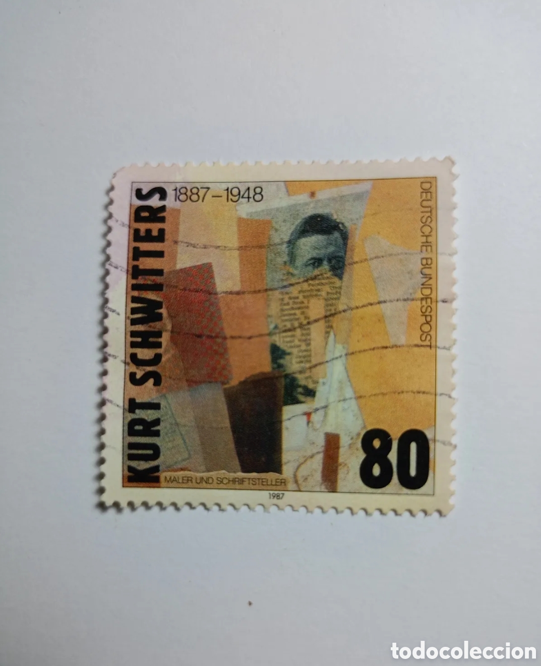 Timbres: sello de 80 pfennig fue emitido por la Deutsche Bundespost en 1987 para conmemorar el centenario del