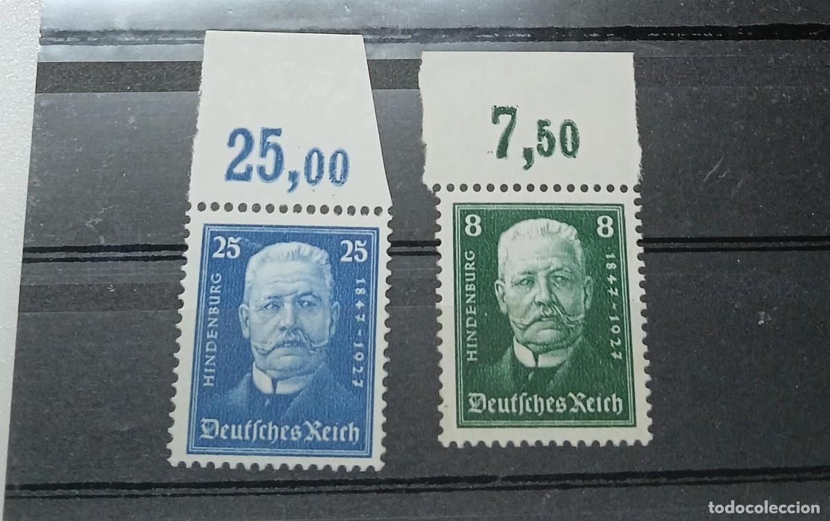 Briefmarken: Alemania 1927 M403 M405 MNH