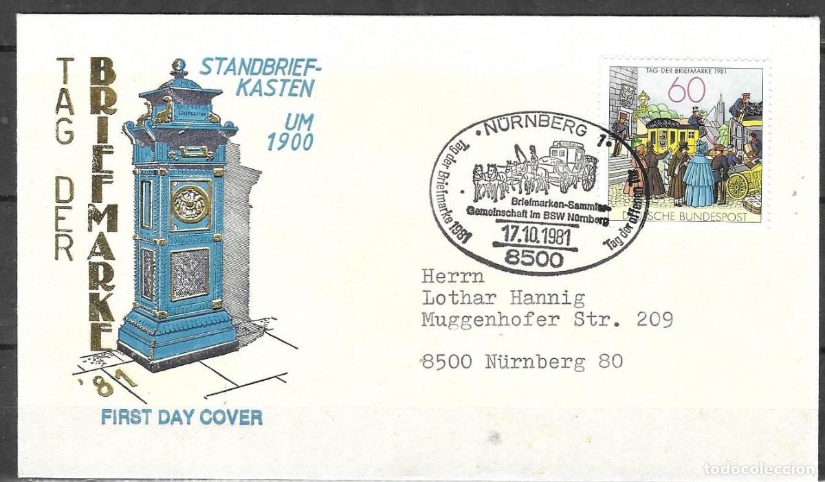 Stamps: Alemania Occidental 1981 - Sobre Primer D&iacute;a (FDC) YT 944