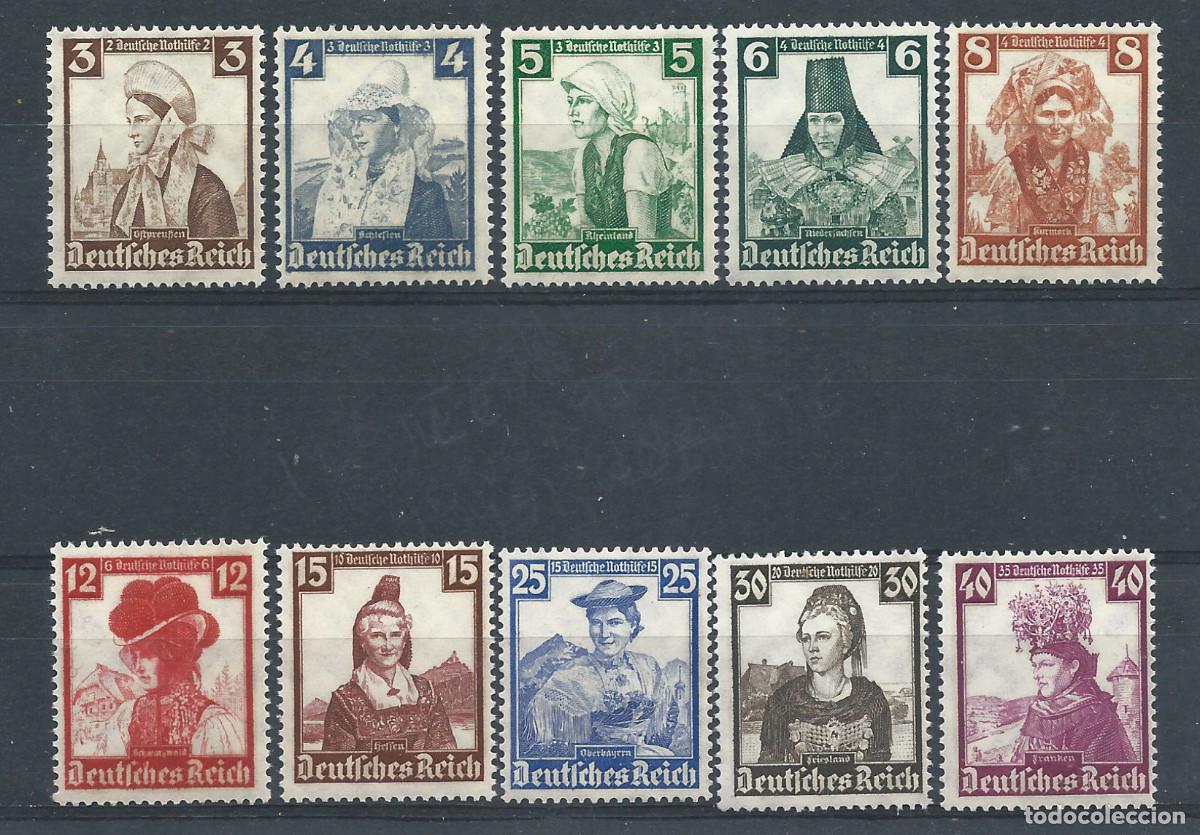 Briefmarken: Allemagne Empire N&deg;547/56** (MNH) 1935 - Costumes r&eacute;gionaux.
