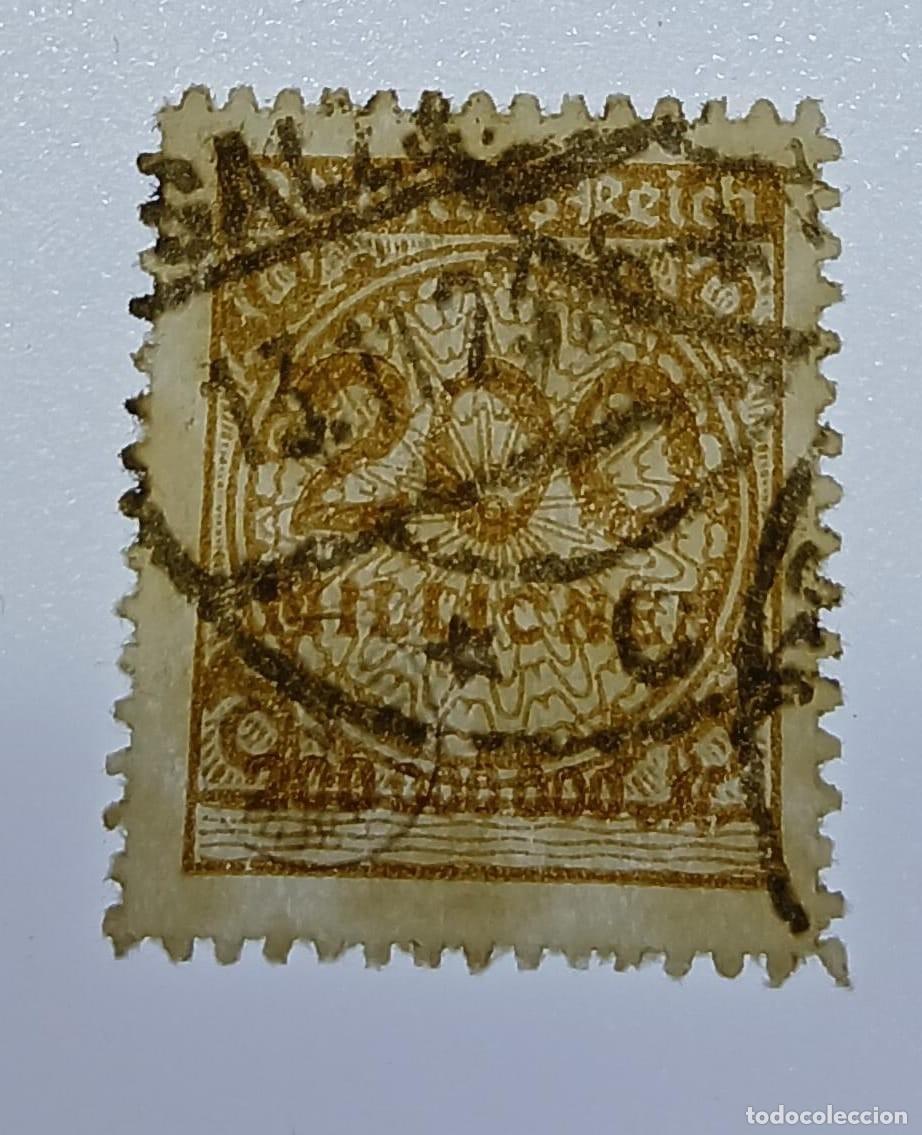 Sellos: Alemania 1923 Dentado tipo B M323BP Firmado InflaBerlin