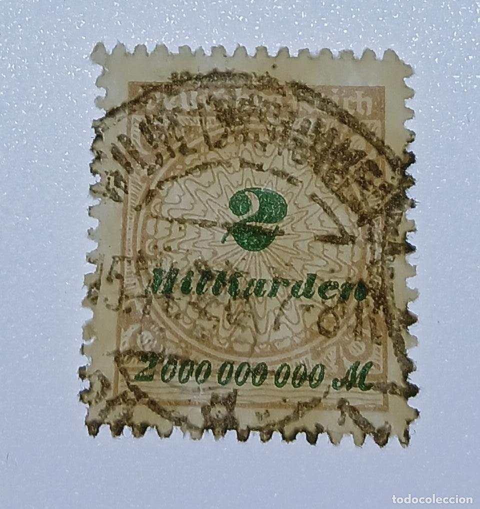 Sellos: Alemania 1923 Dentado tipo B M326BP Firmado InflaBerlin