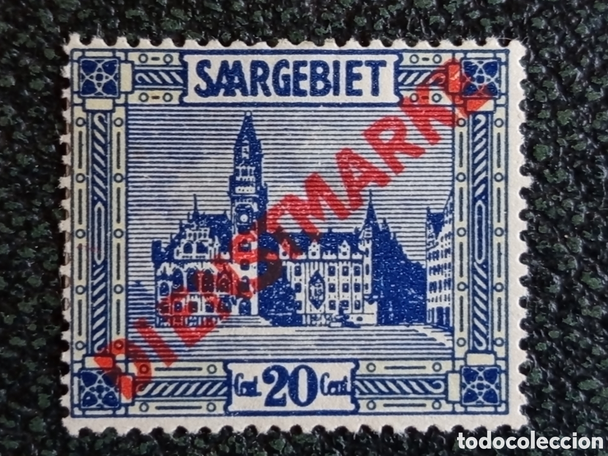 Francobolli: Sello Sarre Saargebiet 1922 - Dienstmarke 20c Michel Dienst 5 MH