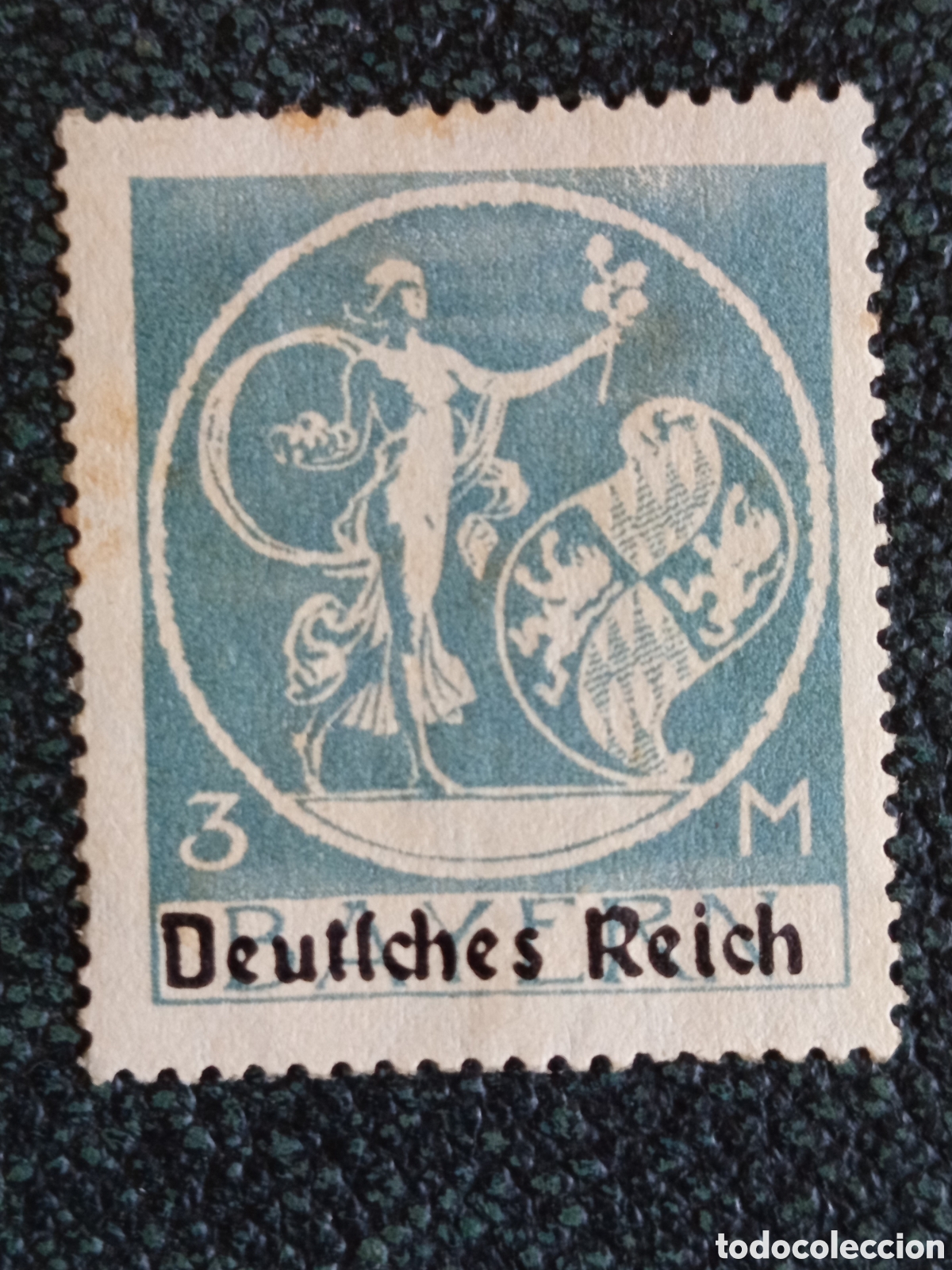 Francobolli: Sello Alemania 1920 - 3 Mark Sobrecarga Baviera - Michel 134 MH