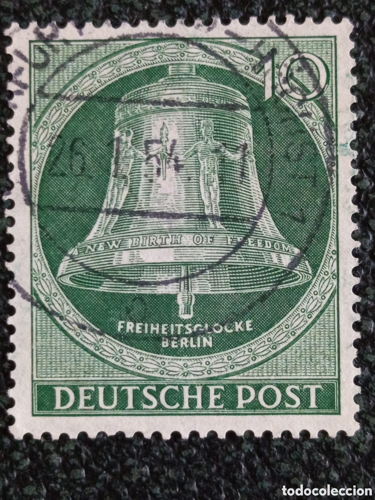 Stamps: Sello Alemania Berl&iacute;n Occidental 1951 - Campana de la Libertad - Michel 76