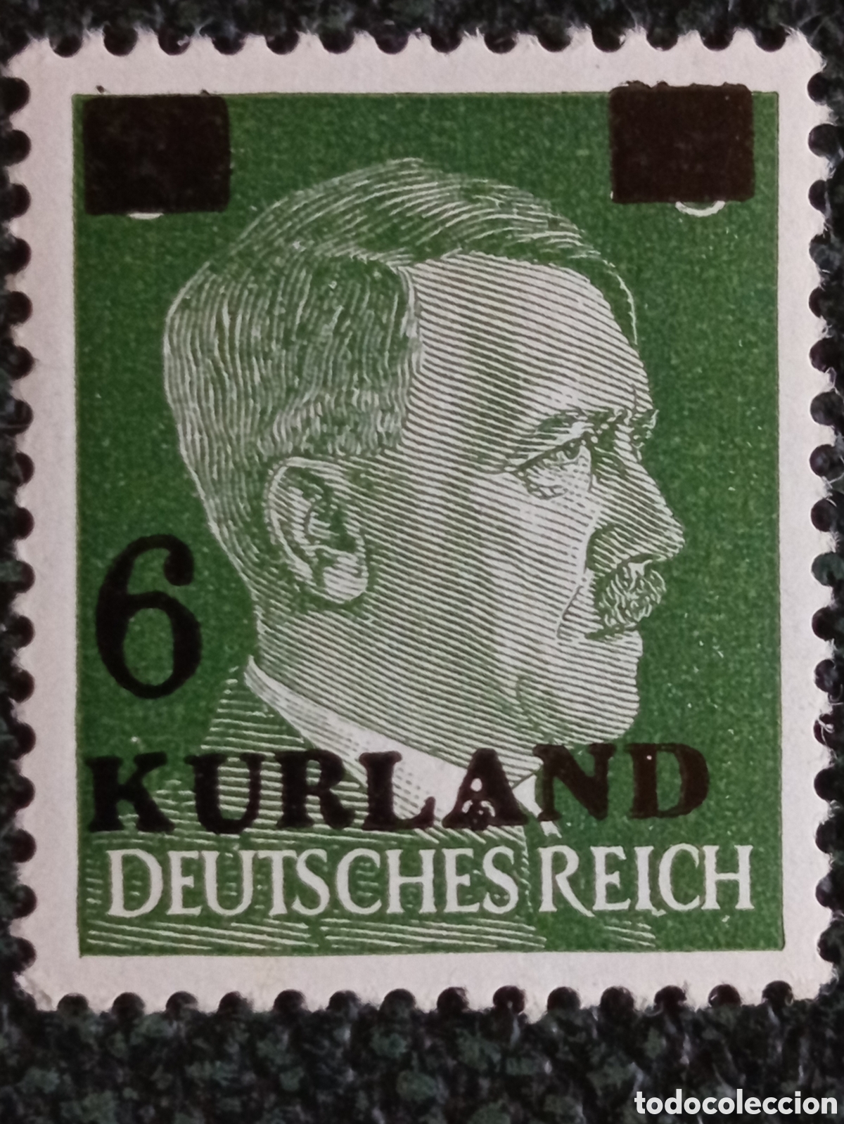 Sellos: Sello Bolsa de Kurlandia 1945 - Ocupaci&oacute;n Militar Alemana - Michel 2 I MNH