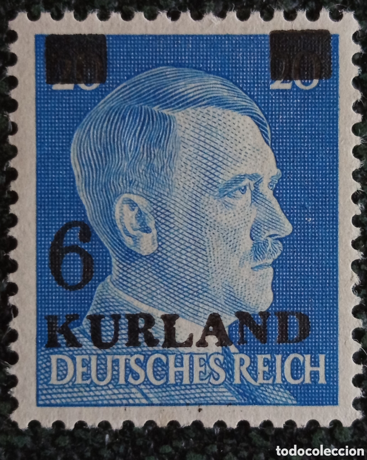 Sellos: Sello Bolsa de Kurlandia 1945 - Ocupaci&oacute;n Militar Alemana - Michel 3 I MNH