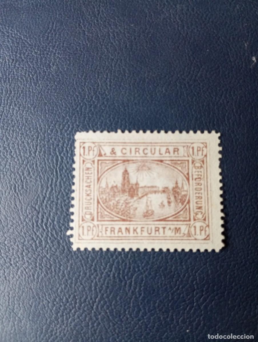 Stamps: ALEMANIA, LOCALES, FRANKFURT MAIN, 1887