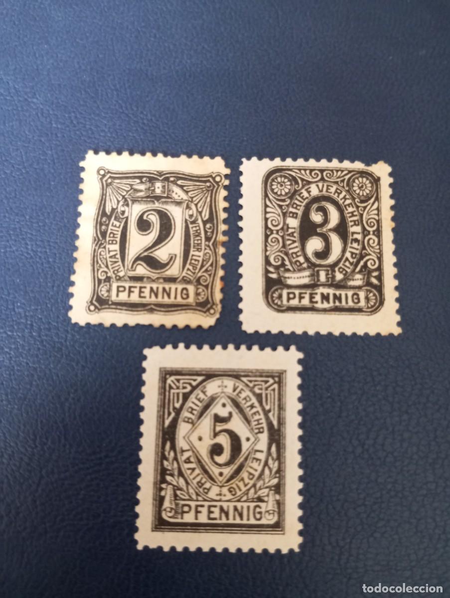 Sellos: ALEMANIA, LOCALES, LEIPZIG, 1886