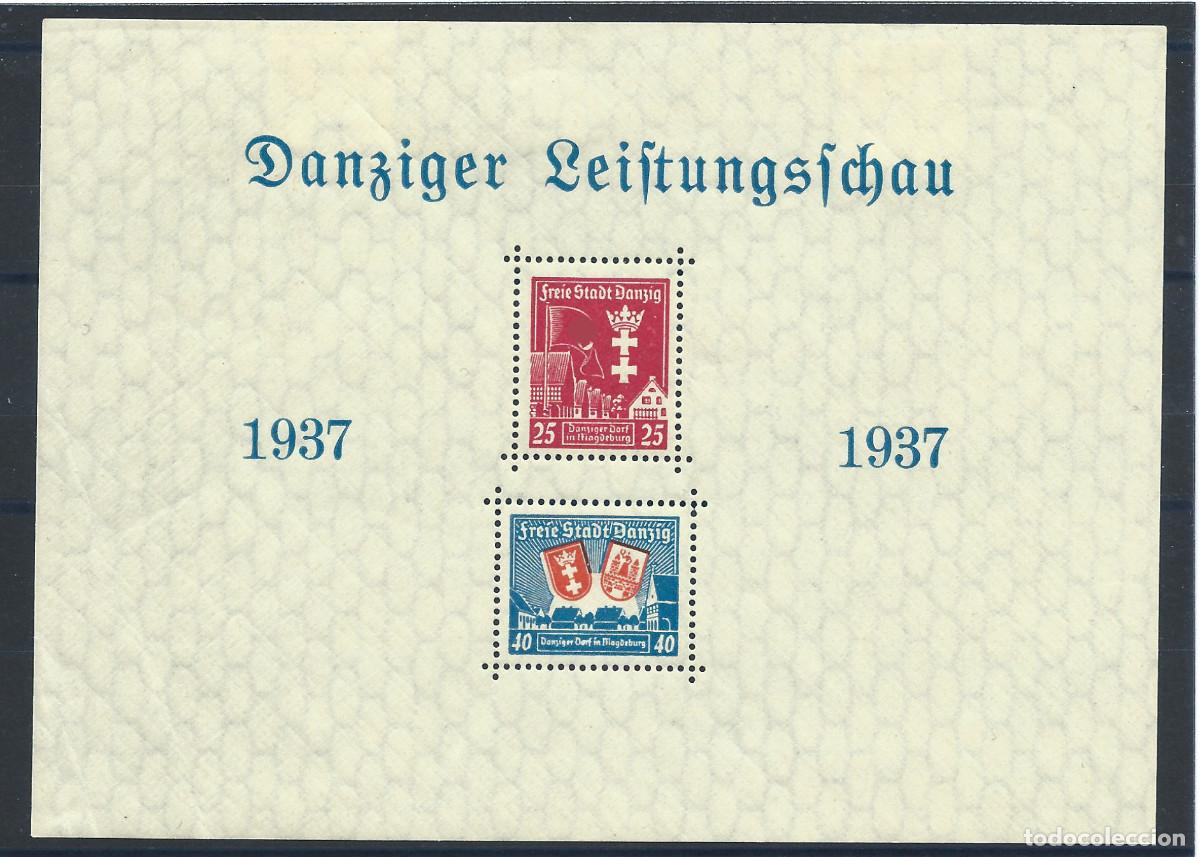 Sellos: Dantzig Bloc N&deg;3* (MH) 1937 - Foire/Exposition de Dantzig