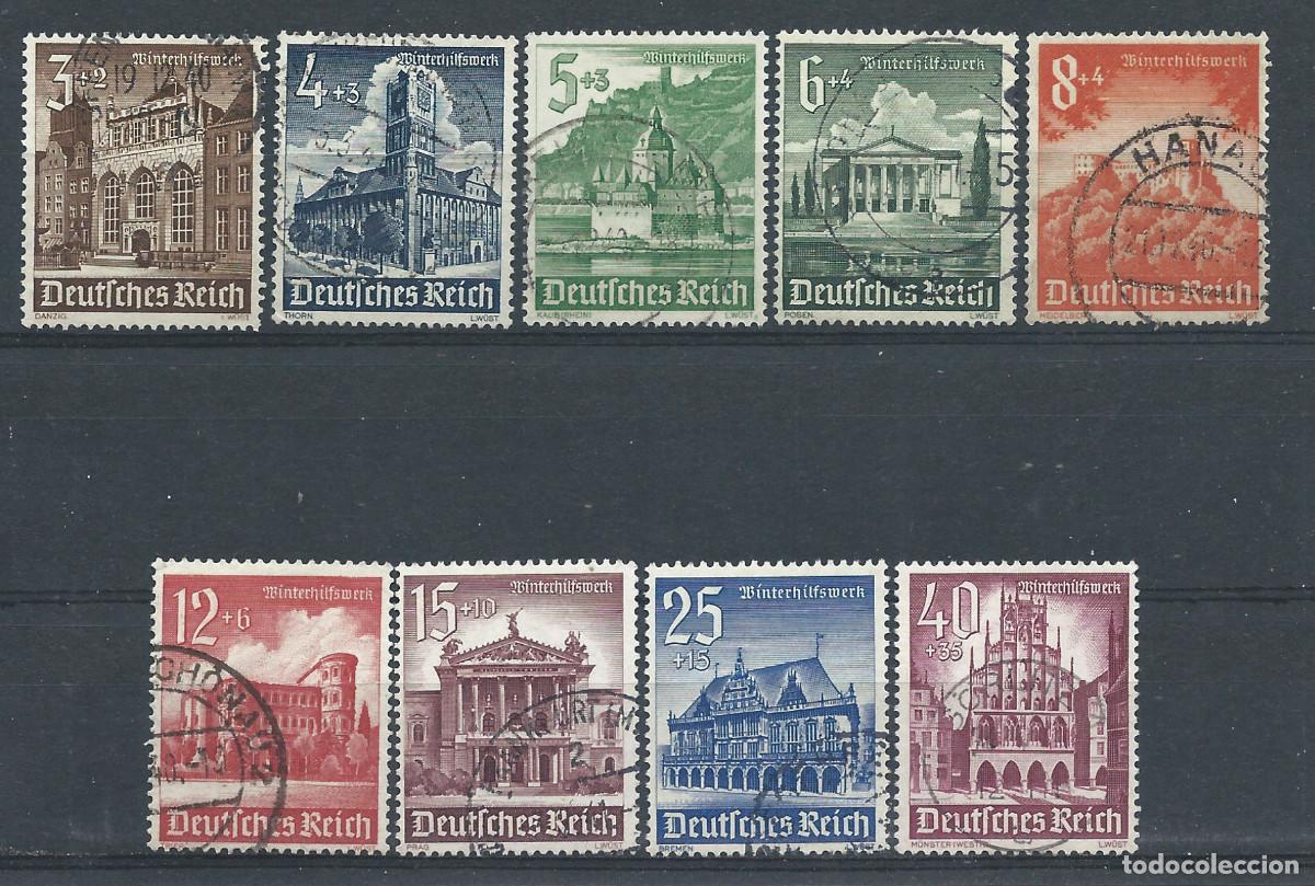 Sellos: Allemagne Empire N&deg;675/83 Obl (FU) 1940 - Ch&acirc;teaux et Monuments