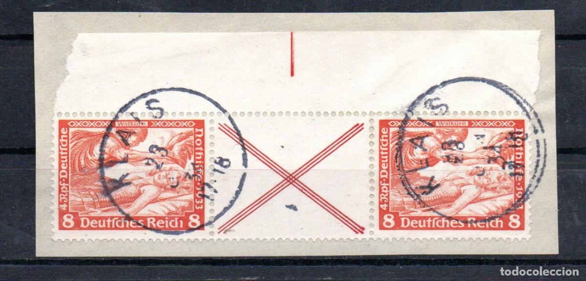 Selos: ALEMANIA TERCER REICH. SE-TENANT.W 54. SOCORRO INVIERNO. SERIE WAGNER.