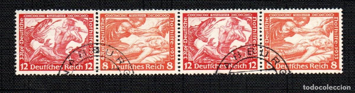 Selos: ALEMANIA TERCER REICH. SE-TENANT.W 56. SOCORRO INVIERNO. SERIE WAGNER.