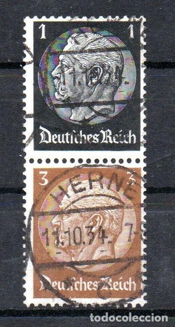 Selos: ALEMANIA TERCER REICH. 1934. SE-TENANT. S 115 . HINDENBURG
