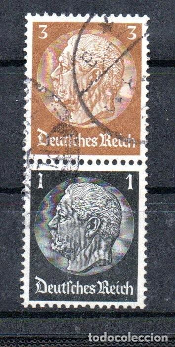 Selos: ALEMANIA TERCER REICH. 1934. SE-TENANT. S 116 . HINDENBURG