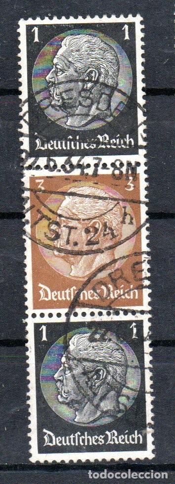 Selos: ALEMANIA TERCER REICH. 1934. SE-TENANT. S 117 . HINDENBURG