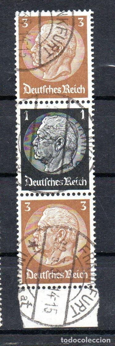 Selos: ALEMANIA TERCER REICH. 1934. SE-TENANT. S 118 . HINDENBURG