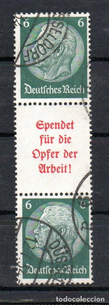 Briefmarken: ALEMANIA TERCER REICH. 1934. SE-TENANT. S 124 . HINDENBURG