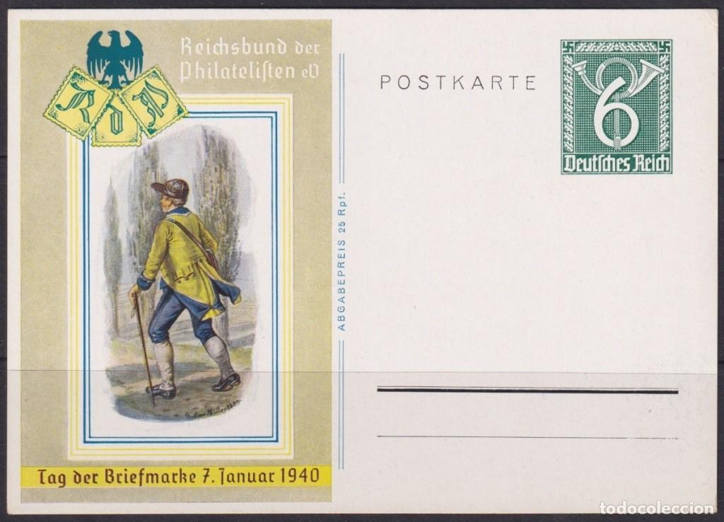 Briefmarken: F-EX66953 GERMANY 1941 6pf POSTAL STATIONERY WWII POSTMAN.