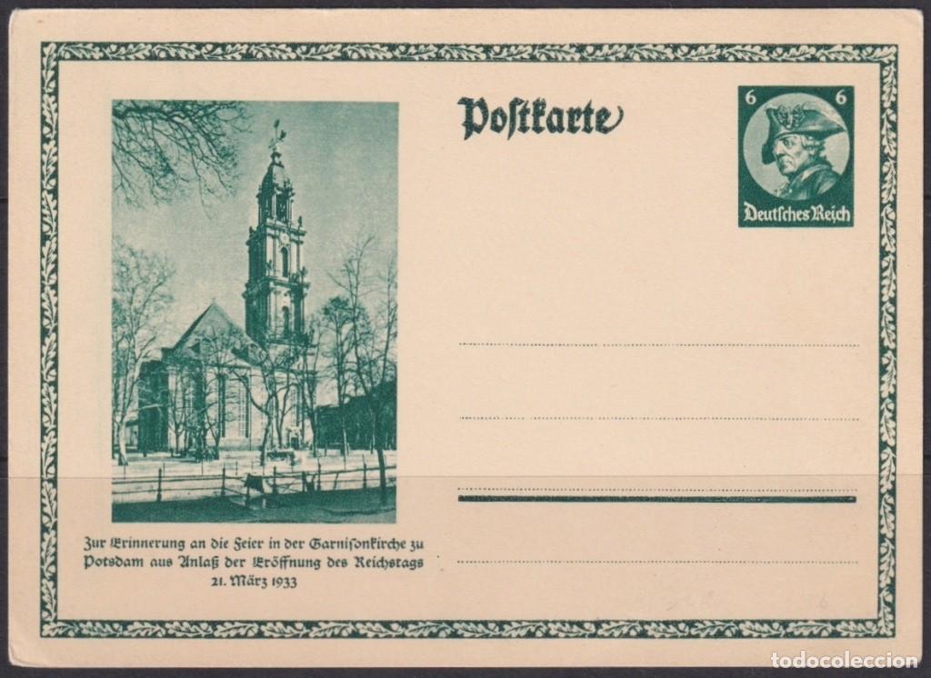 Selos: F-EX66584 GERMANY 1933 POSTAL STATIONERY POSTDAM ARCHITECTURE FRIEDERIC I.