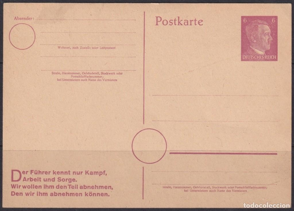 Selos: F-EX66959 GERMANY WWII 6pf POSTAL STATIONERY.