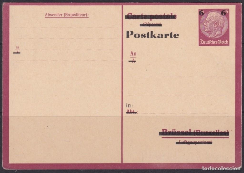 Selos: F-EX66619 GERMANY 1936 POSTAL STATIONERY HINDENBURG NEW VALUE OVERPRINT UNUSED.
