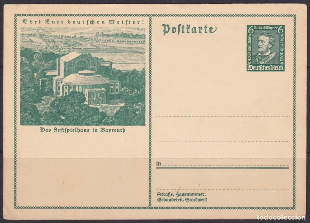 Selos: F-EX66586 GERMANY 1933 POSTAL STATIONERY RICHARD WAGNER MUSIC LEARN TO KNOW.