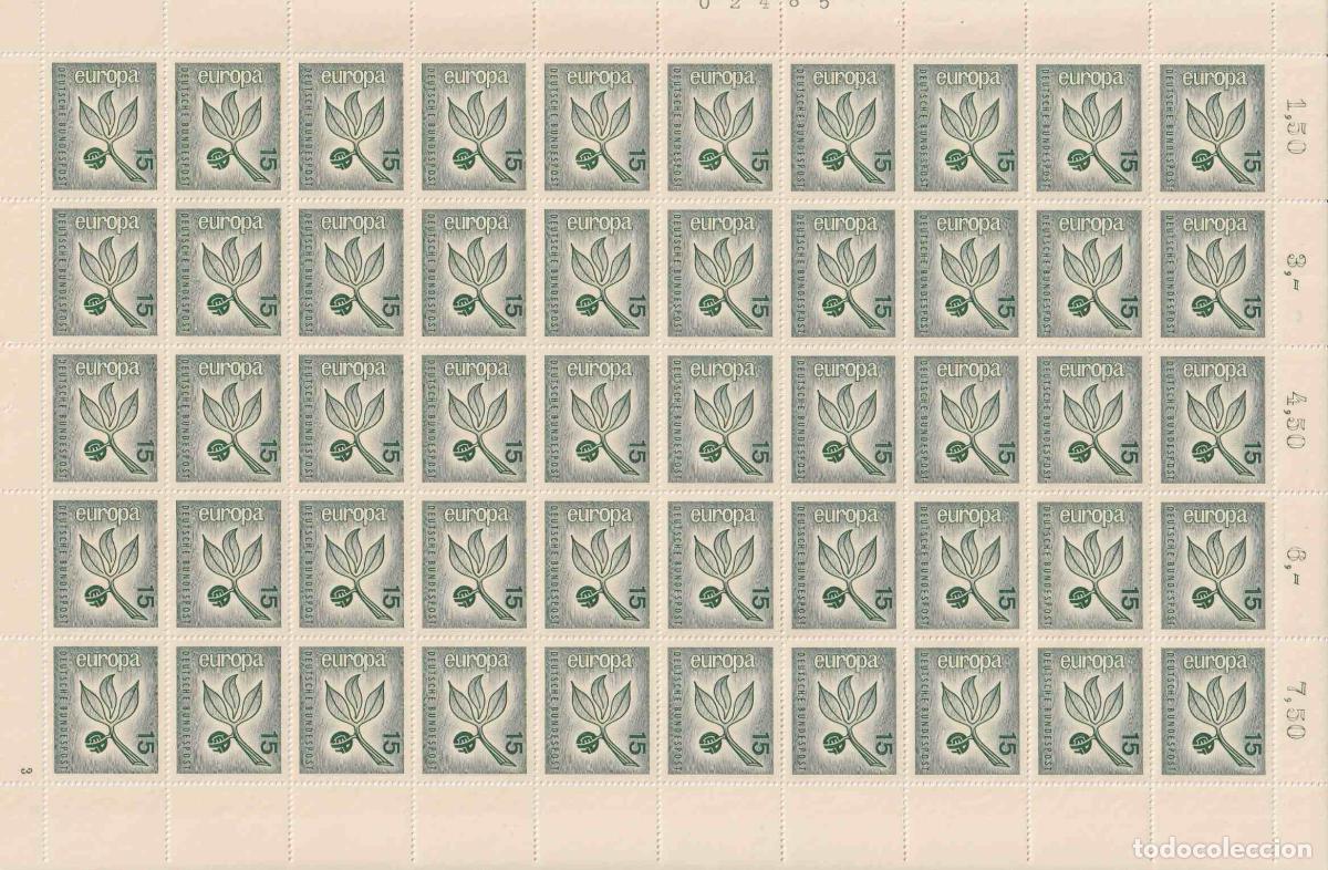 Selos: F-EX62252 GERMANY MNH 1965 EUROPA CEPT COMPLETE 50 SHEET.