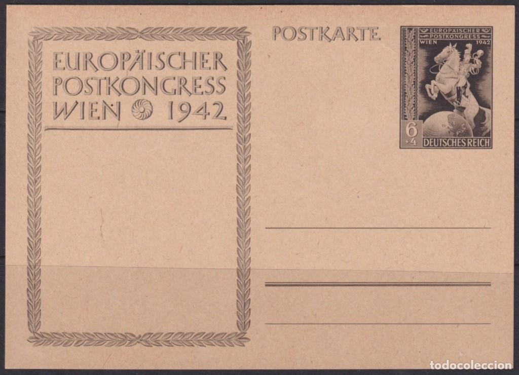 Selos: F-EX66956 GERMANY 1942 6pf POSTAL STATIONERY 1942 UPU CONGRESS.