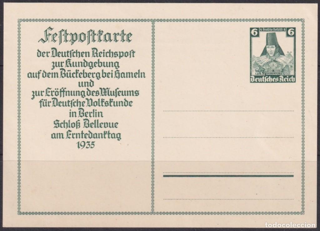 Francobolli: F-EX66621 GERMANY 1935 POSTAL STATIONERY WINTERHILFE FUND HARVEST FESTIVAL.