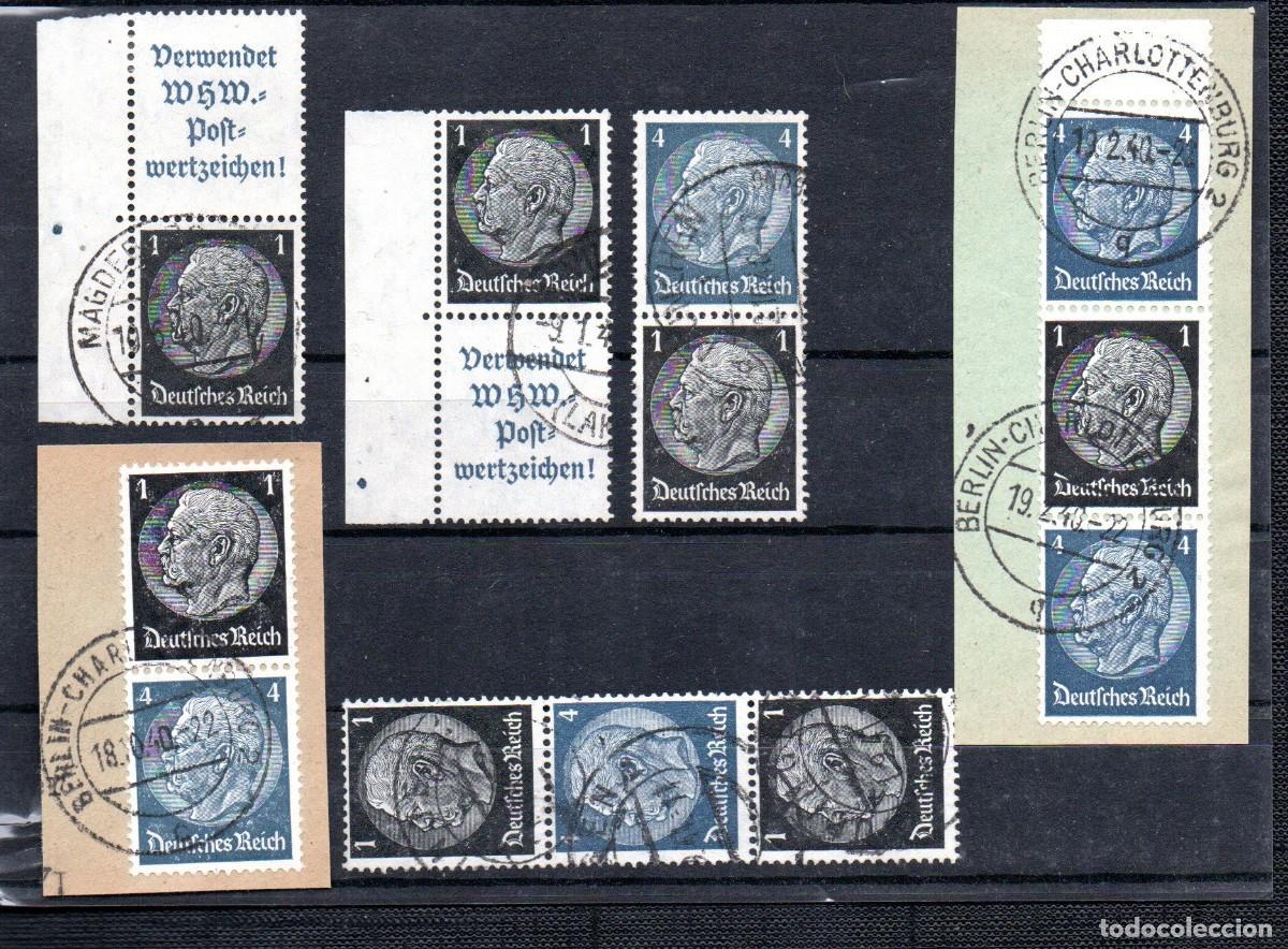 Selos: ALEMANIA TERCER REICH. 1939. SE-TENANT. S 167, 169, 171, 172, 173, 174. HINDENBURG